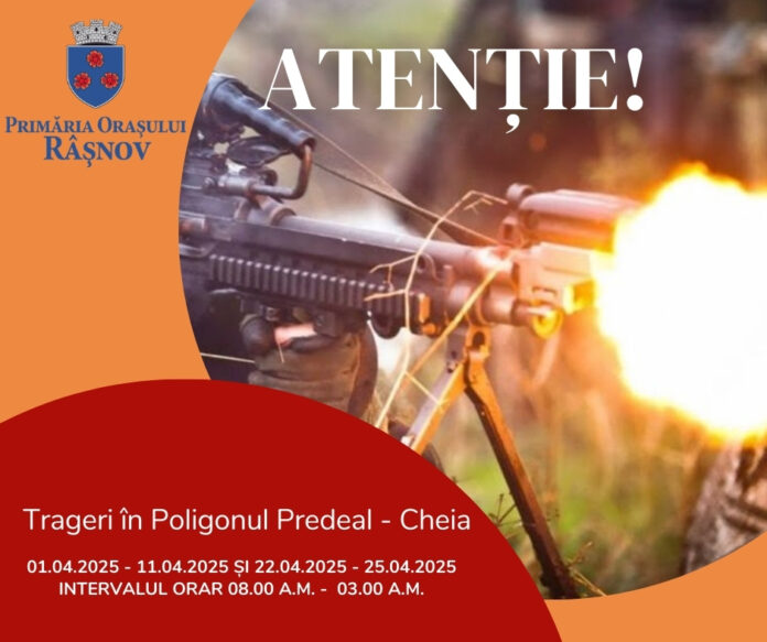 Exerciții de tragere, în Poligonul Predeal – Cheia