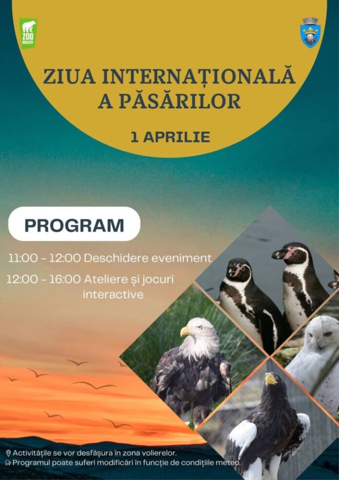 Ziua Internațională a Păsărilor, sărbătorită la Grădina Zoologică Brașov