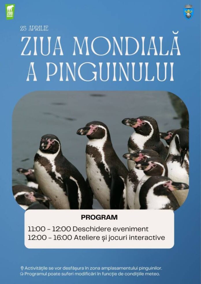 Ziua Mondială a Pinguinului, sărbătorită la Grădina Zoologică Brașov