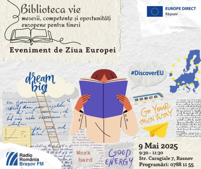 De Ziua Europei, “Biblioteca vie – meserii, competențe și oportunități europene pentru tineri”