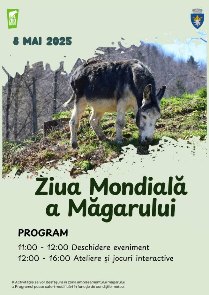 „Ziua Mondială a Măgarului”, sărbătorită la Grădina Zoologică Brașov