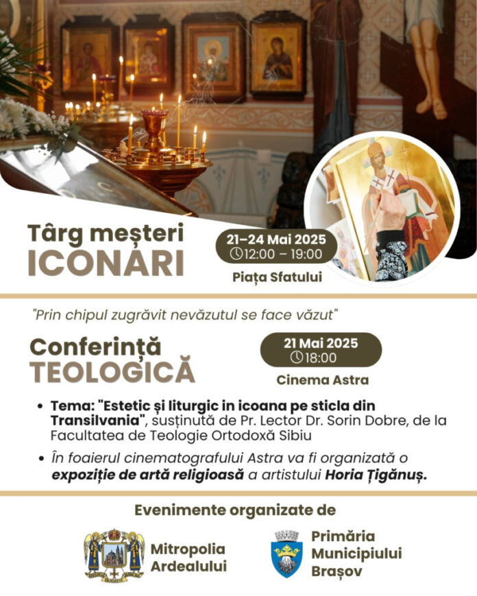 Târg de meșteri iconari, în Piața Sfatului