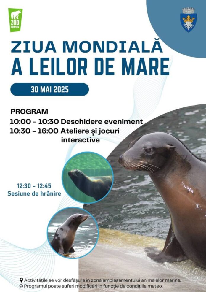 Ziua Mondială a Leilor de Mare, sărbătorită la Grădina Zoologică Brașov