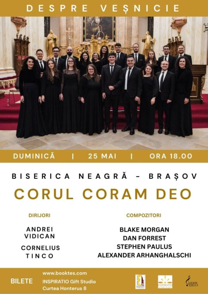 Corul Coram Deo, în concert, la Biserica Neagră