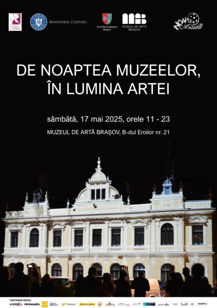 Muzeul de Artă Brașov celebrează Noaptea Muzeelor 2025 cu un program extins dedicat artei, naturii și comunității
