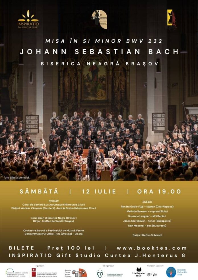 Misa în si minor de Johann Sebastian Bach, la Biserica Neagră