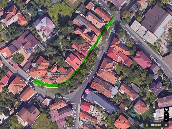 Circulația pietonilor este afectată în urma unor lucrări la rețeaua de distribuție a apei potabile în zona străzilor Crișan-Cloșca