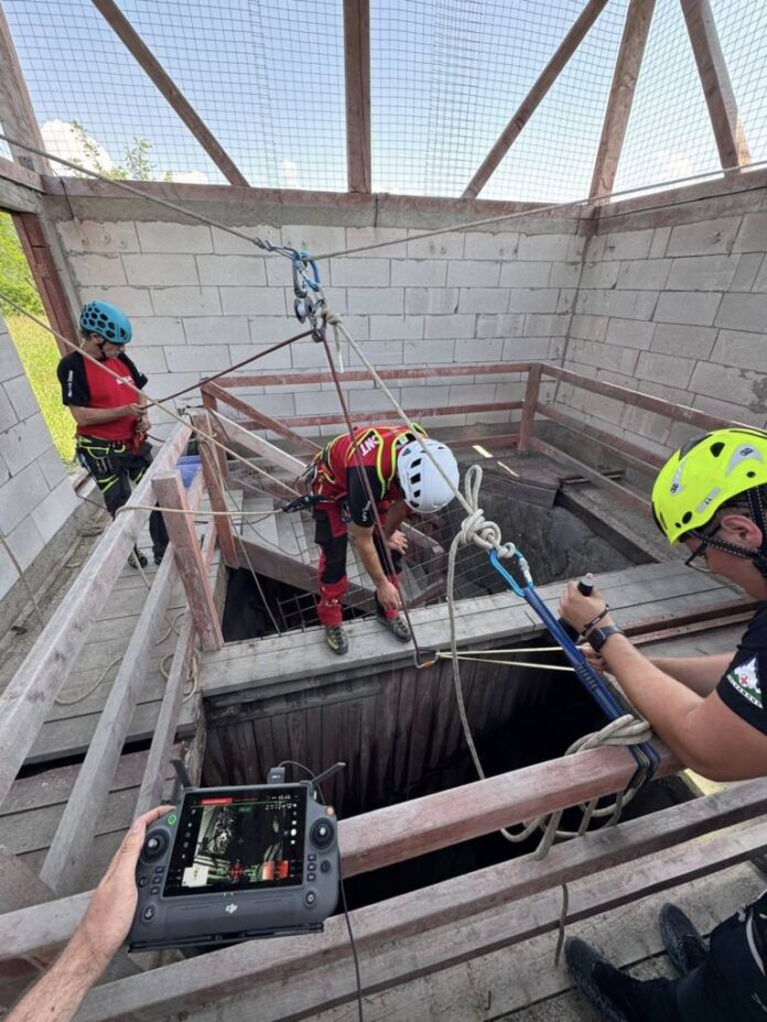 Salvatorii montani brașoveni au intervenit la Salina Praid cu echipamente moderne