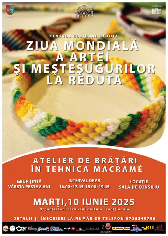 Ziua Mondială a Artei și Meșteșugurilor, sărbătorită la Centrul Cultural Reduta