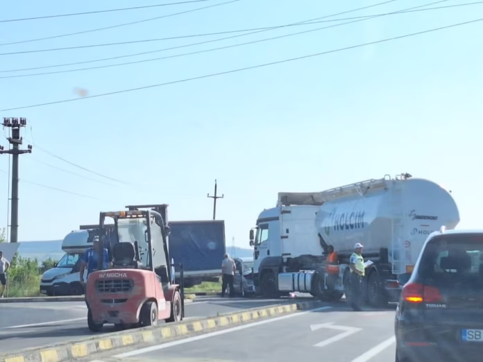 Accident DN1 Avrig femeie rănită spital