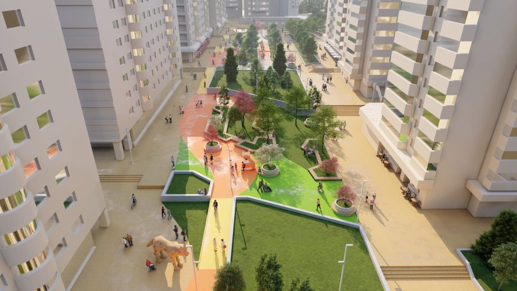 Pietonalul din Valea Cetății, parc: Vor fi plantați încă 68 de arbori, iar zona verde va fi extinsă cu încă 6.000 de m.p.