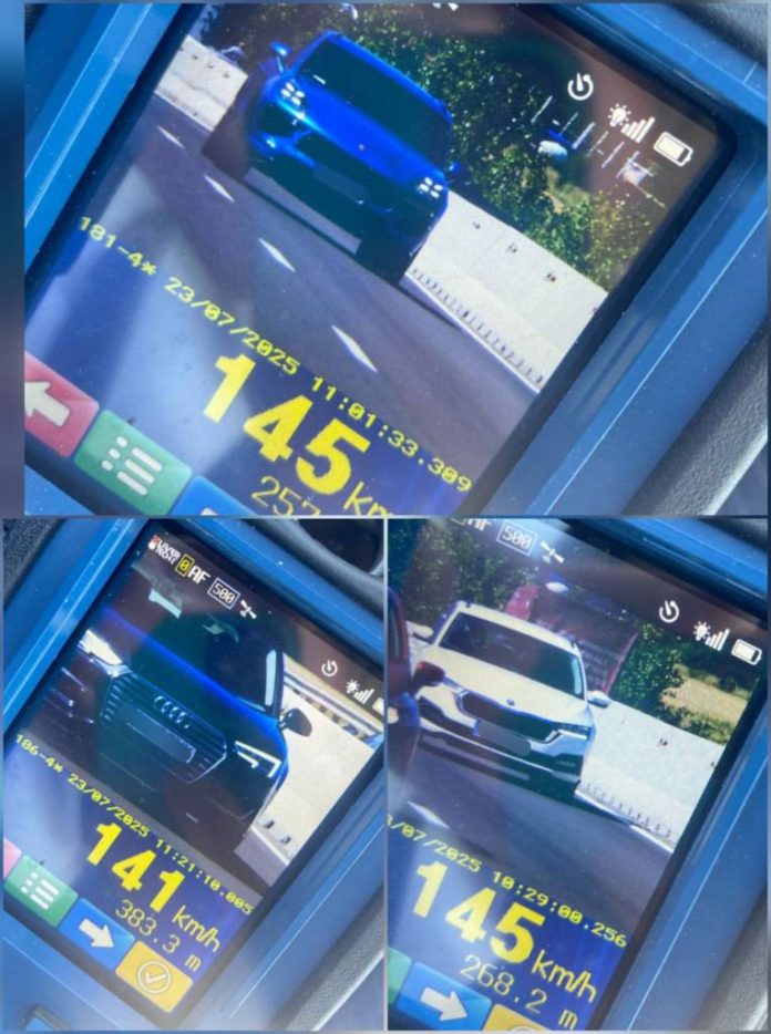 Aproape 100 de situații de risc, din cauza unor încălcări ale normelor rutiere, pe DN 1, între județele Brașov și Sibiu, în două ore