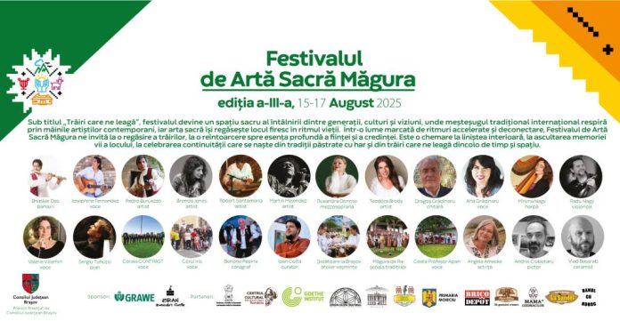 „Trăiri care ne leagă”, Festivalul de Artă Sacră Măgura, în perioada 15-17 August 2025
