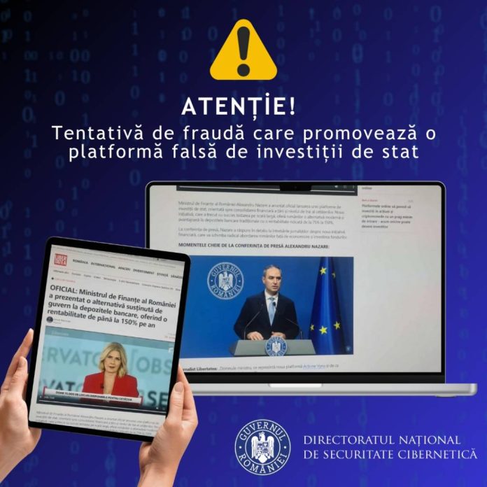 Atenție! Online circulă campanii false care susțin că promovează o platformă de investiții de stat