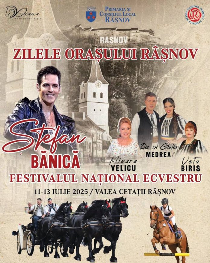 Zilele Orașului Râșnov și Festivalul Național Ecvestru 2025 – Program complet, surprize și artiști invitați