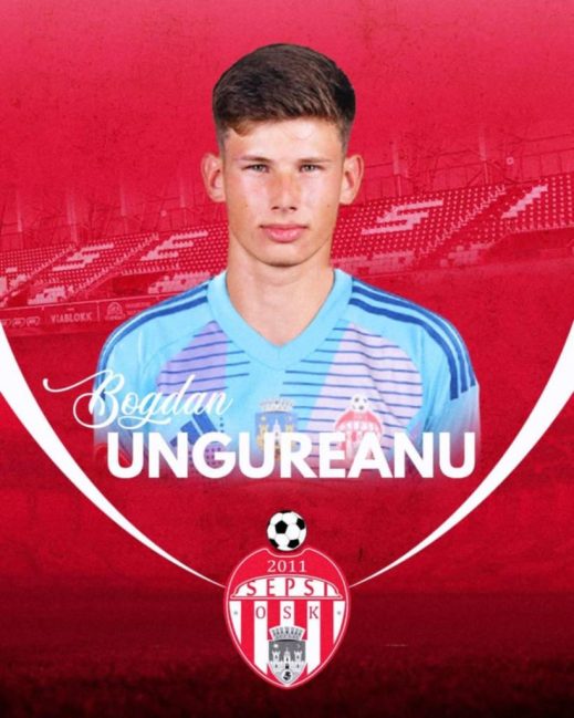 Bogdan Ungureanu, împrumutat oficial de Rapid la Sepsi OSK. Ovidiu Burcă a insistat pentru transferul internaționalului U19