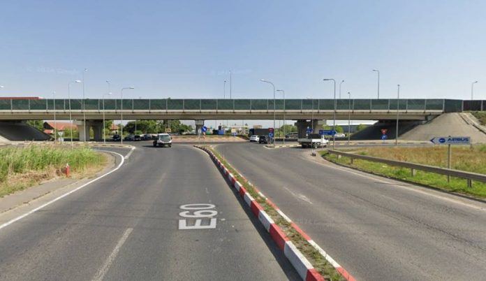 Lucrări pe DN13, în zona Variantei Brașov