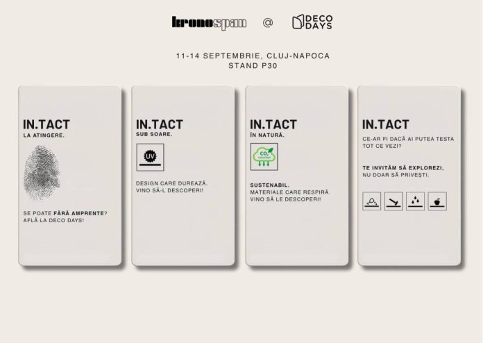 (P) IN.TACT, concept inovator Kronospan la Deco Days 2025: un manifest pentru designul care rezistă!