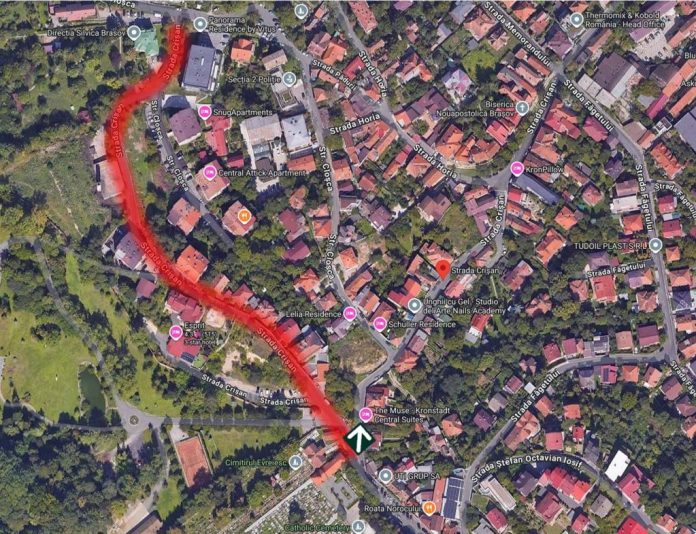 Trafic auto închis pe str. Crișan din cauza unor lucrări la rețeaua de distribuție a apei potabile