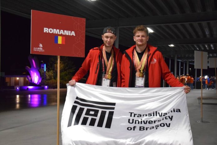 Medalii de excelență și Best of Nation Award pentru echipa Universității Transilvania din Brașov care a reprezentat România la secțiunea de mecatronică a Olimpiadei Internaționale EUROSKILLS 2025