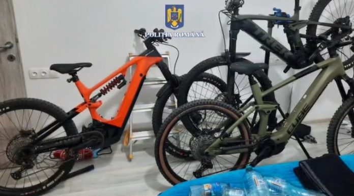 Biciclete electrice furate din Germania, Austria și Olanda, descoperite în România