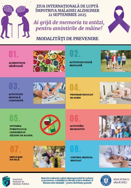 21 septembrie, Ziua Internațională de Luptă împotriva Maladiei Alzheimer