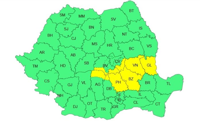 Ploi însemnate cantitativ, în mai multe zone din țară