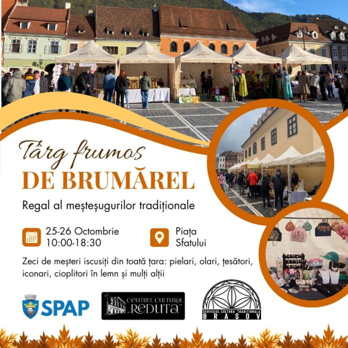 Târg frumos de Brumărel, în weekend, în Piața Sfatului