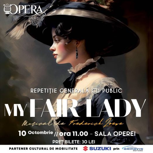 „My Fair Lady”, două reprezentații, la finalul acestei săptămâni, la Opera Brașov