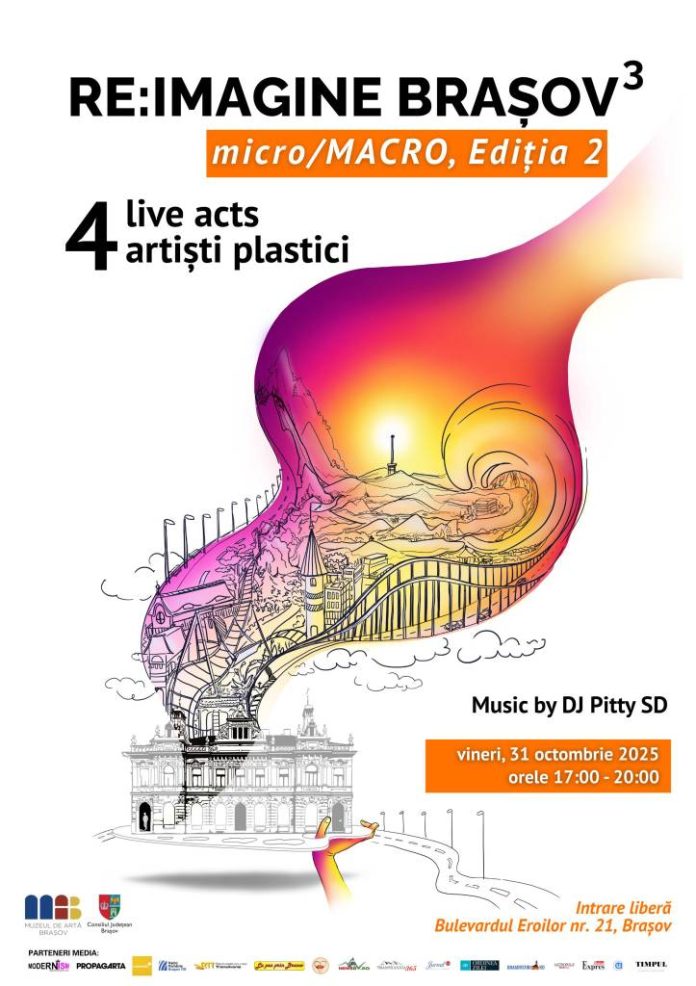 Orașul, muză a artiștilor, într-un nou eveniment „Re:Imagine Brașov” la Muzeul de Artă Brașov