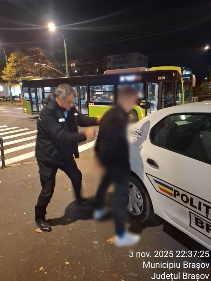 Agentul de pază al unui supermarket din cartierul Astra, agresat de un individ care furase din magazin băuturi alcoolice