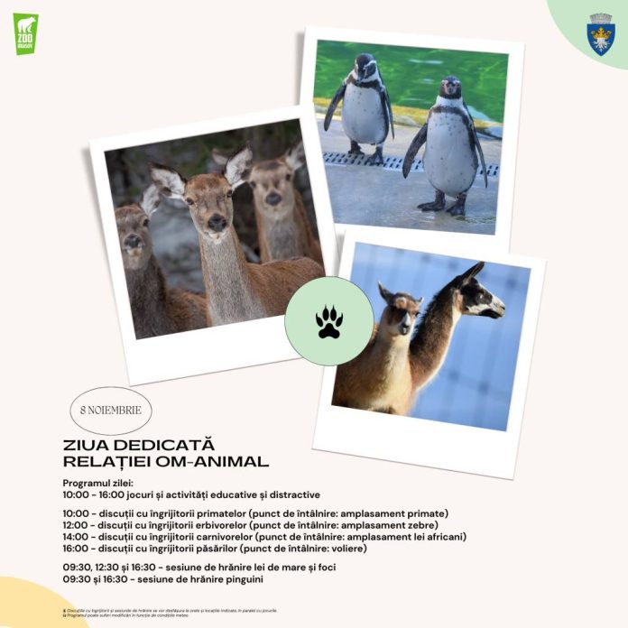 ”Ziua dedicată Relației Om-Animal”, sărbătorită la Grădina Zoologică Brașov
