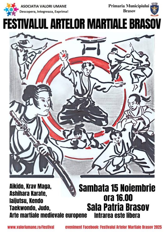 Festivalul Artelor Marțiale Brașov, sâmbătă, la Sala Patria