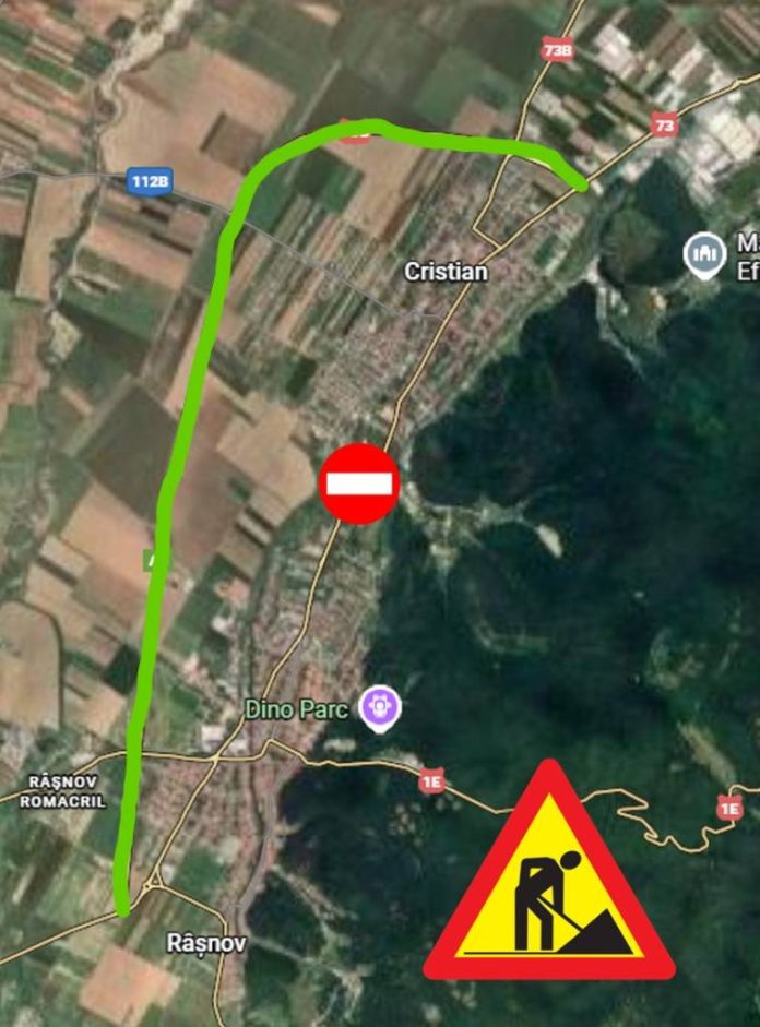 În weekend, trafic închis pe DN73, între Râșnov și Cristian