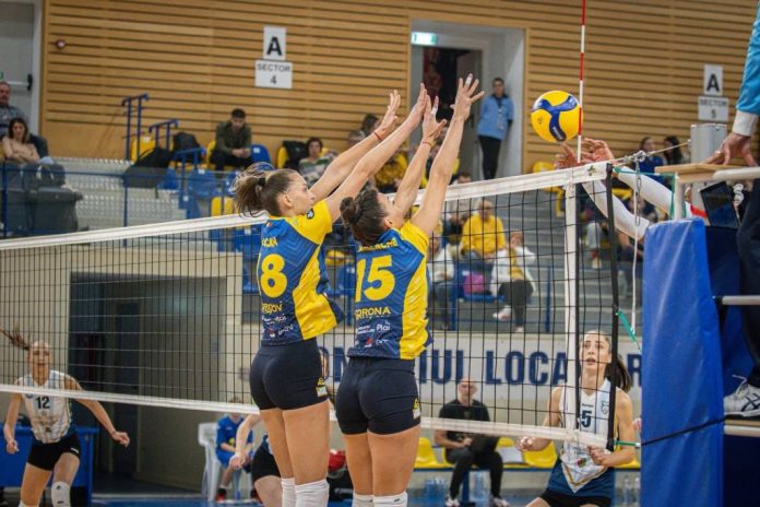 Corona Brașov a pierdut derbiul cu CSO Voluntari din Divizia A1 de volei feminin