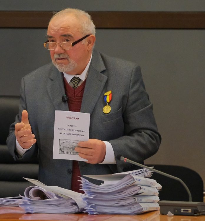 Istoricul Ioan Vlad, Cetățean de Onoare al Municipiului Brașov