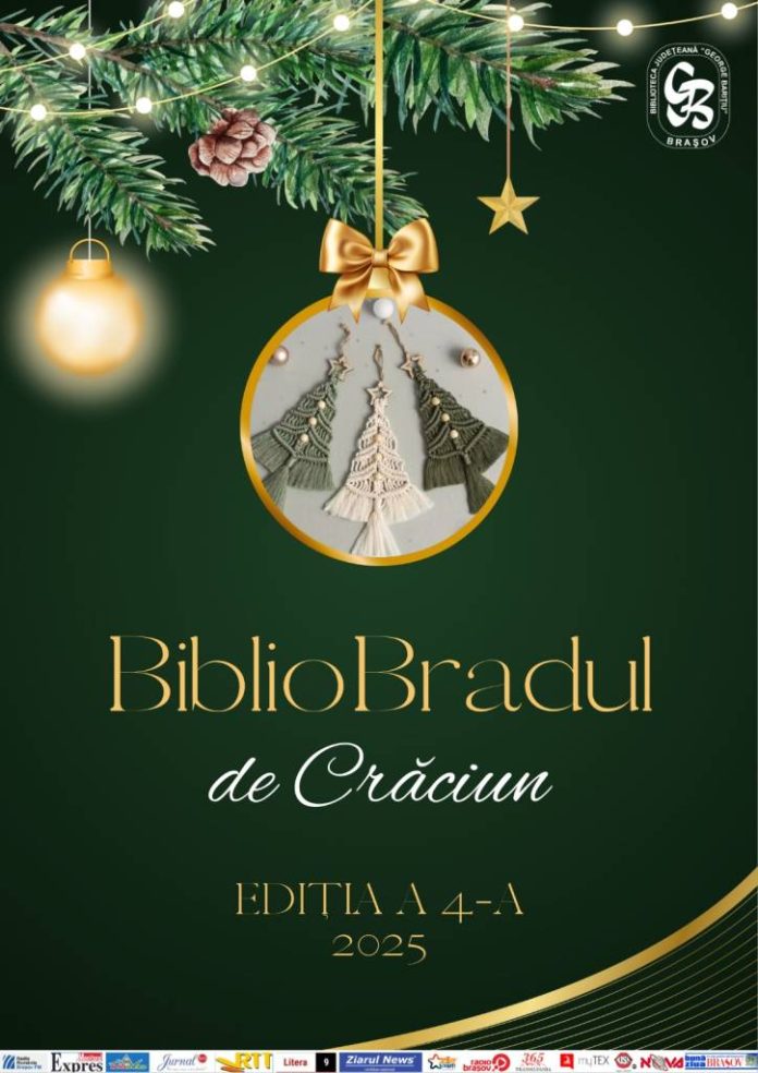 Bibliobradul de Crăciun revine la Brașov cu ediția a patra