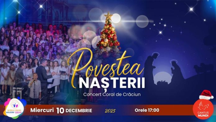 „Povestea Nașterii”, concert Coral de Crăciun, la Teatrul „Sică Alexandrescu”