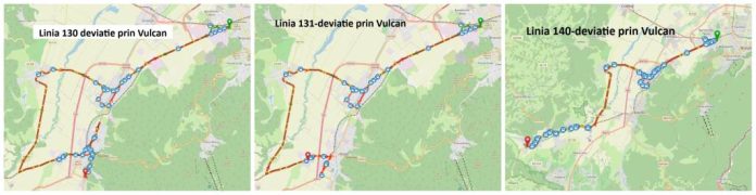 În weekend, autobuzele RATBV de pe liniile metropolitane 130, 131, 140, circulă pe trasee deviate