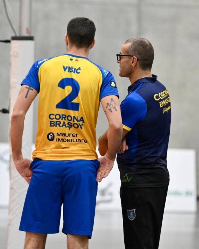 Volei masculin: Corona Brașov a pierdut prima bătălie cu Volley Schonenwer din șaisprezecimile CEV Cup