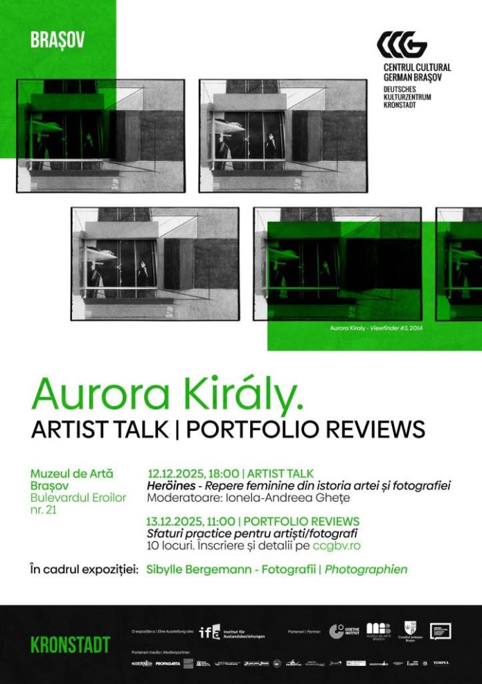 Despre fotografia contemporană cu artista Aurora Király, în două evenimente speciale la Muzeul de Artă Brașov