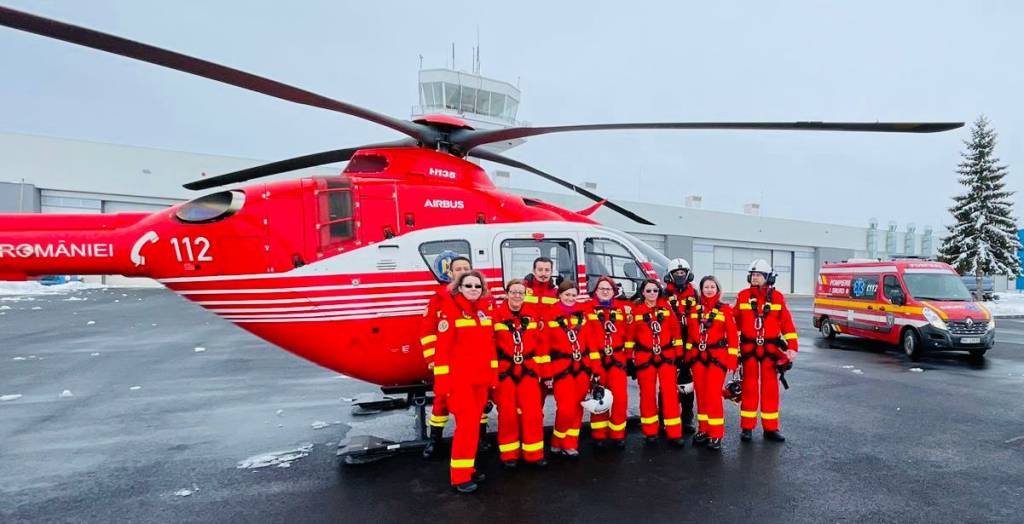 3 ani de activitate pentru punctul aeromedical Brașov, 1.154 de misiuni
