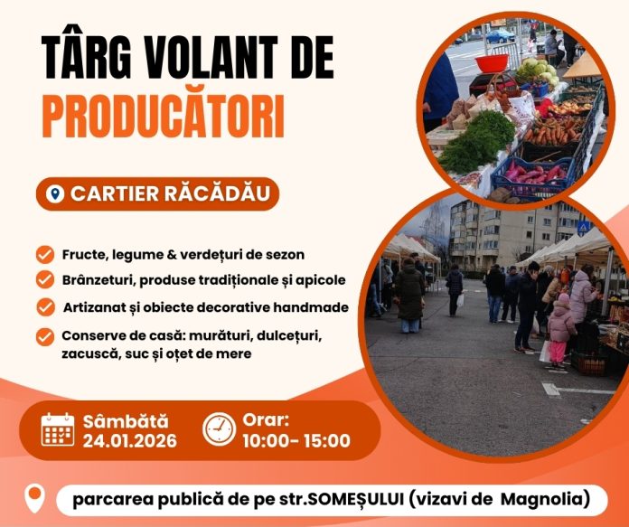 Primul târg volant de producători din 2026, în Răcădău