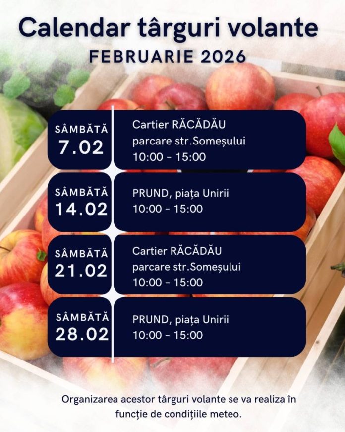 Piețele volante din februarie depind de condițiile meteo