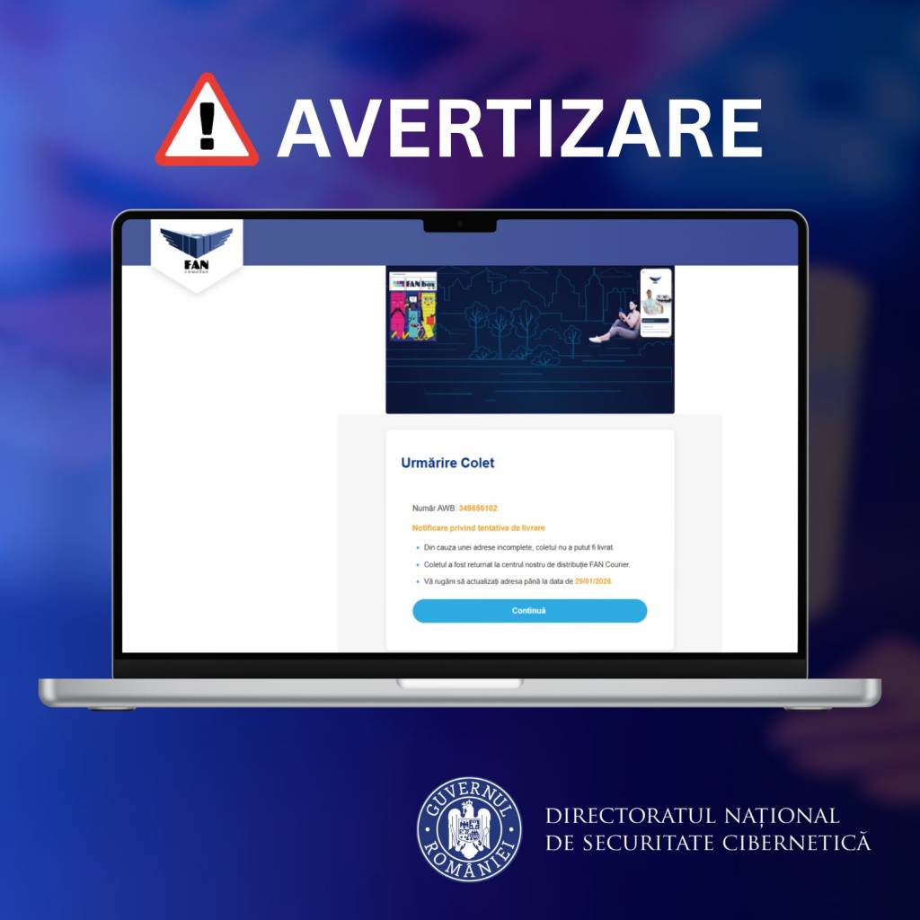Avertizare: Continuă campaniile de fraude care folosesc identitatea unor firme de curierat