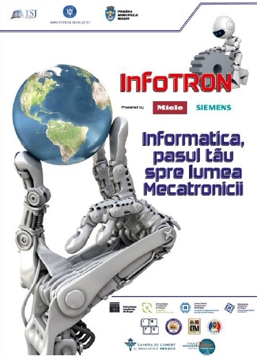 „InfoTRON 2026”, cursuri, mentorat, competiții: MECATRONICA (MECAnica + elecTRONica + informatICA), pentru elevi din Brașov