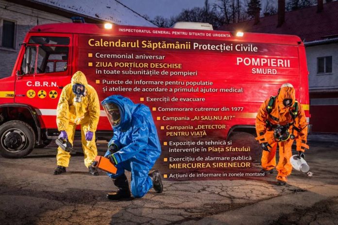 93 de ani de Protecție Civilă în România l „Miercurea Sirenelor”, exercițiu de alarmare publică, în județul Brașov, în 4 martie