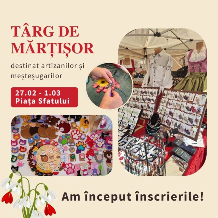 Târg de Mărțișor, în Piața Sfatului