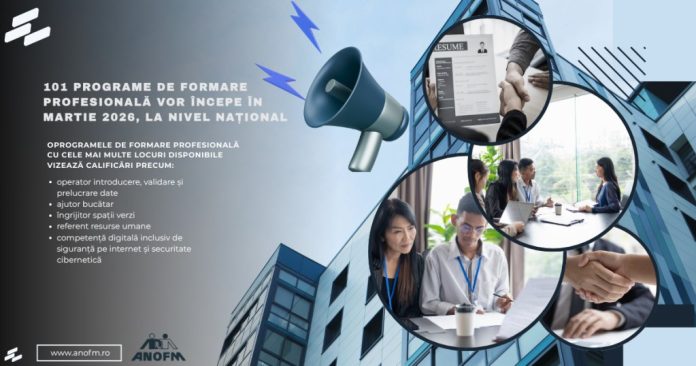 Programe gratuite de formare profesională, organizate în martie și la Brașov