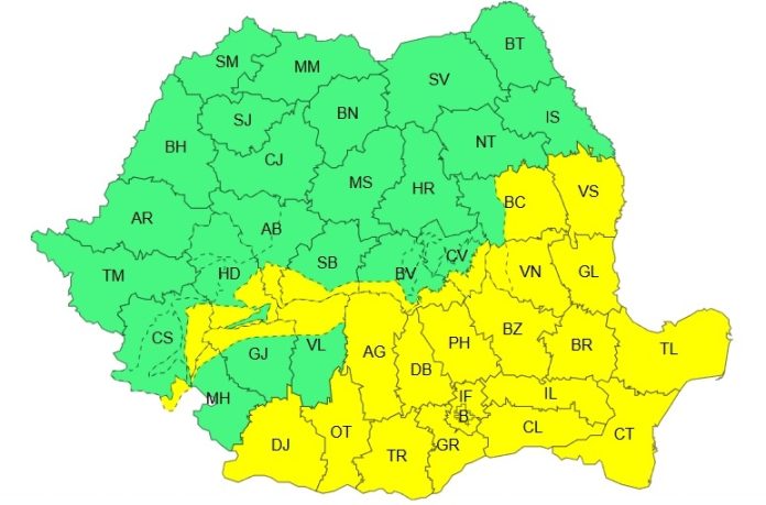 Vremea se răcește, zăpadă, polei, ghețus, intensificări ale vântului, viscol. Temperaturi minime preponderent negative la nivelul întregii țări